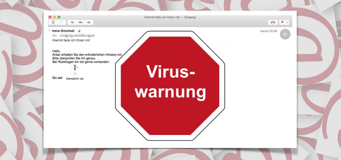 Vorsicht: Unauffällige E-Mail ist ein Virus