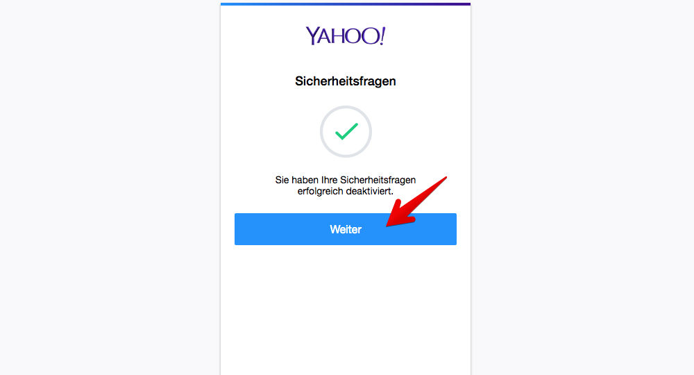 Abschließend klicken Sie auf „Weiter“. (Quelle: Screenshot)