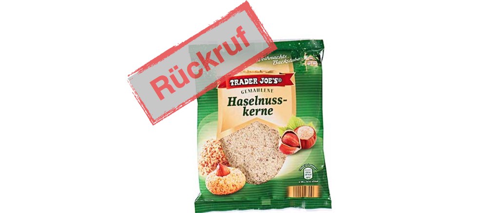 Aldi-Nord Rückruf Gemahlene Haselnusskerne