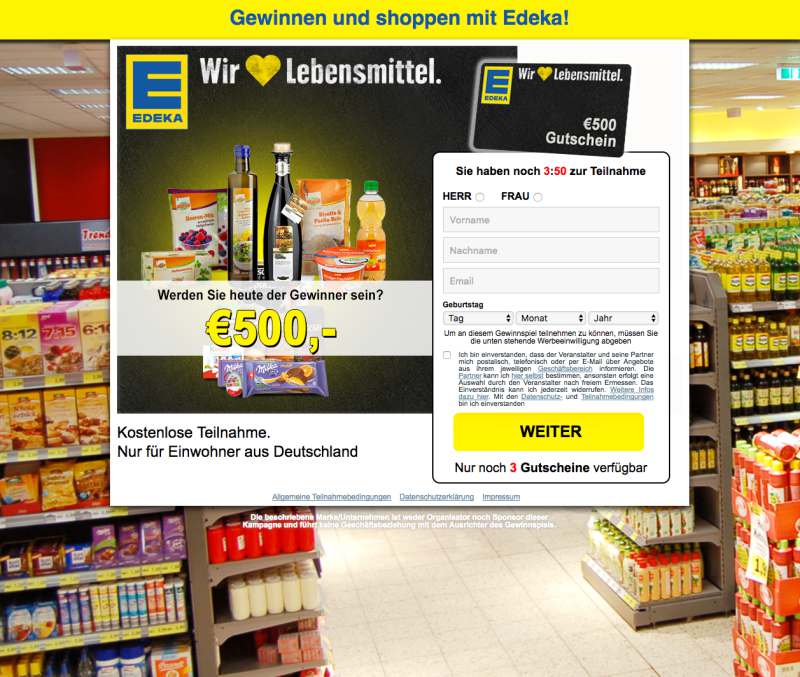 Warum es sich bei dem Edeka Gewinnspiel um einen Fake handelt, erfahren Sie in diesem Artikel.