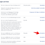 Facebook Suche einschränken