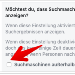 Facebook Suche einschränken