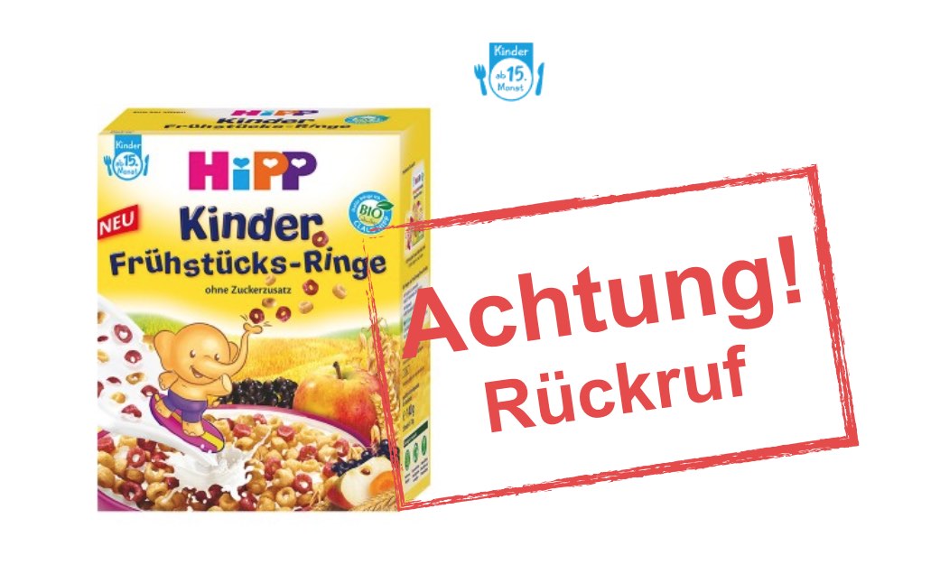 HiPP ruft Kinder Frühstücks-Ringe zurück