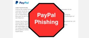 Paypal Phishing Nachricht
