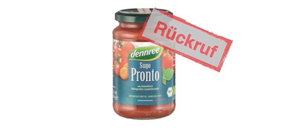 Rückruf dennree Tomatensauce