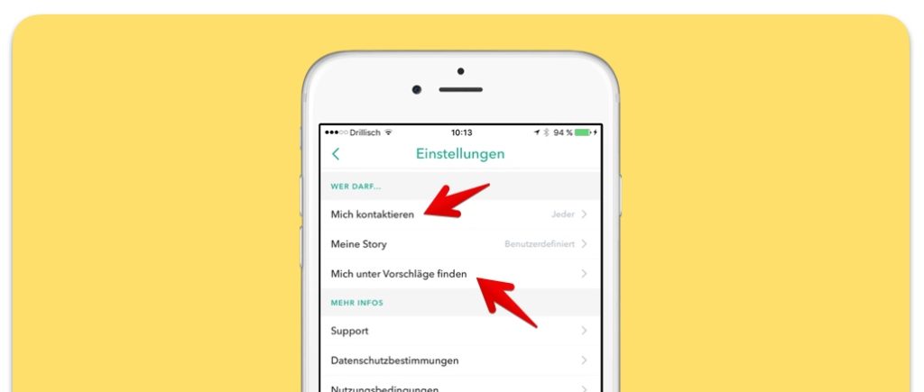 Snapchat Wer darf mich kontaktieren