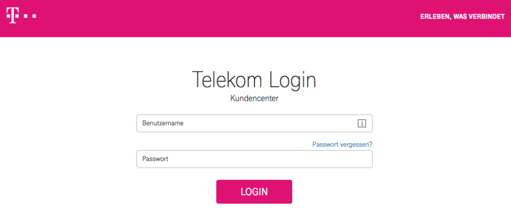 Telekom Kundencenter manuell aufrufen