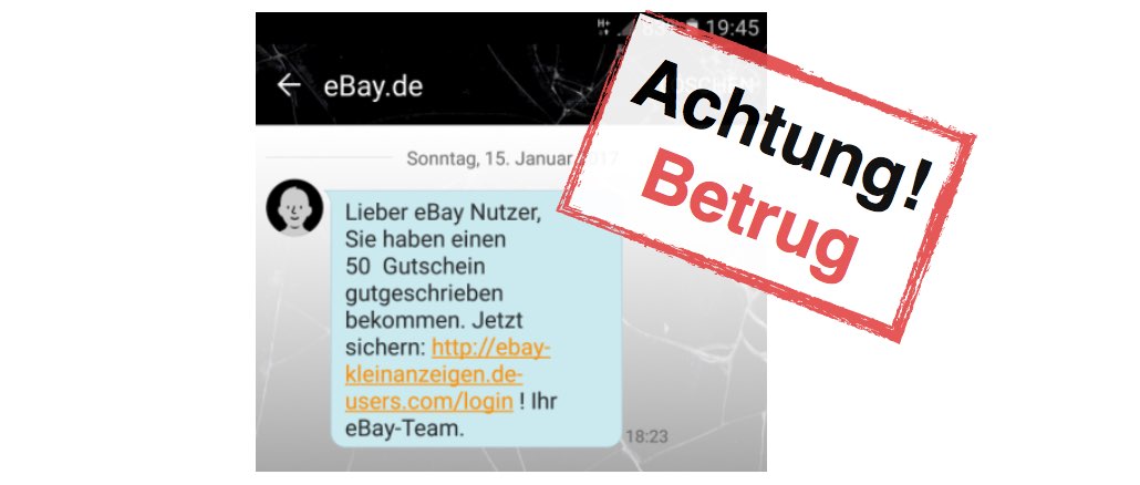 eBay Kleinanzeigen- SMS-Gutschein Phishing