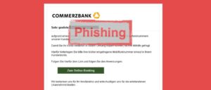 Commerzbank: Phishing-Nachricht
