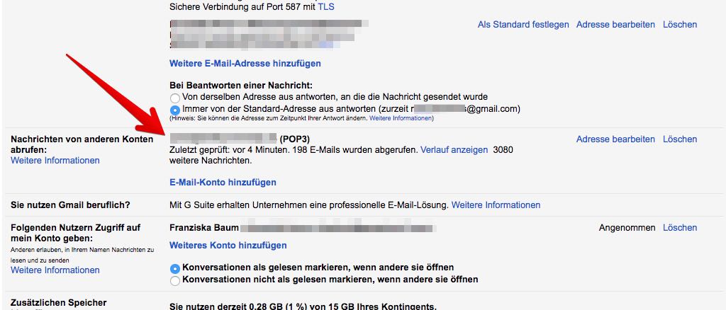 Gmail Konten verbinden 9