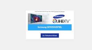 Samsung-Gewinnspiel ist eine Kostenfalle