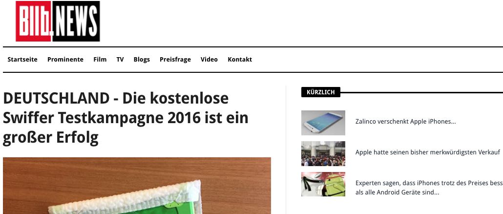 So sieht der angebliche Artikel uerber Swiffer aus.