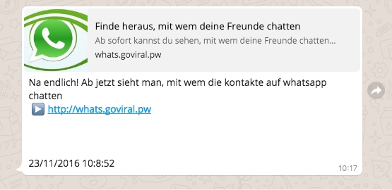 WhatsApp Spam Finde heraus mit wem deine Freunde Chatten