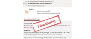BaFin SecureTanV3 Phishing