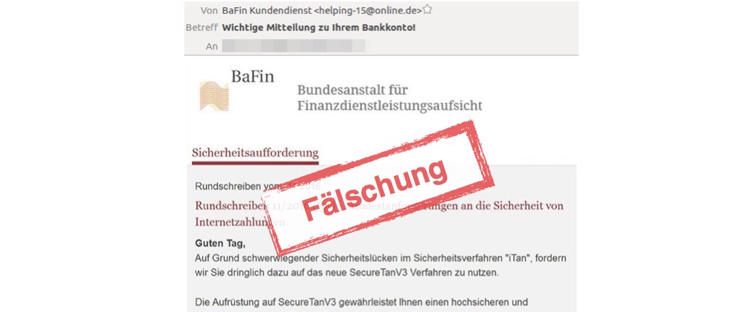 BaFin SecureTanV3 Phishing