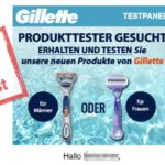 Gilette Tester gesucht