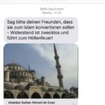 Ist die SMS von der Nummer 015153524749 Koran-Werbung?