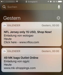 iCloud-Spam: Unerwünschte Kalendereinträge einfach löschen