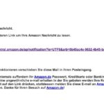 Amazon SellerCentral Neue Benachrichtigung Phishing