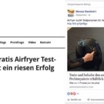 Facebook: Airfryer sucht Testpersonen für die neuste Airfryer Fritteuse ist ein Fake
