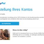 PayPal Phishing Stellen sie ihren SEPA Lastschrift Mandat um