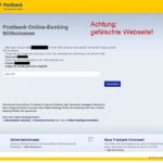 Postbank Sicherheit Onlinebanking Fake 3