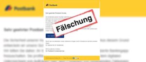 Postbank Trojaner-App: E-Mail für zertifizierte Bankingapp ist Phishing