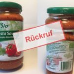 REWE und NABA rufen Bio Pasta Sauce Tomate-Basilikum zurück