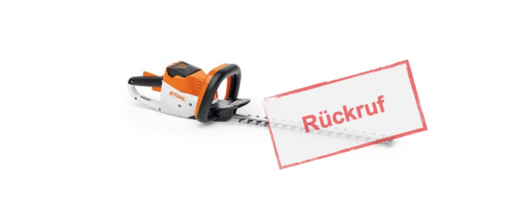 STIHL ruft die Akku-Heckenschere HSA 56 zurück