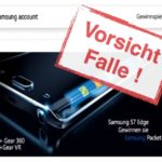 Samsung Gewinnspiel ist eine Fälschung