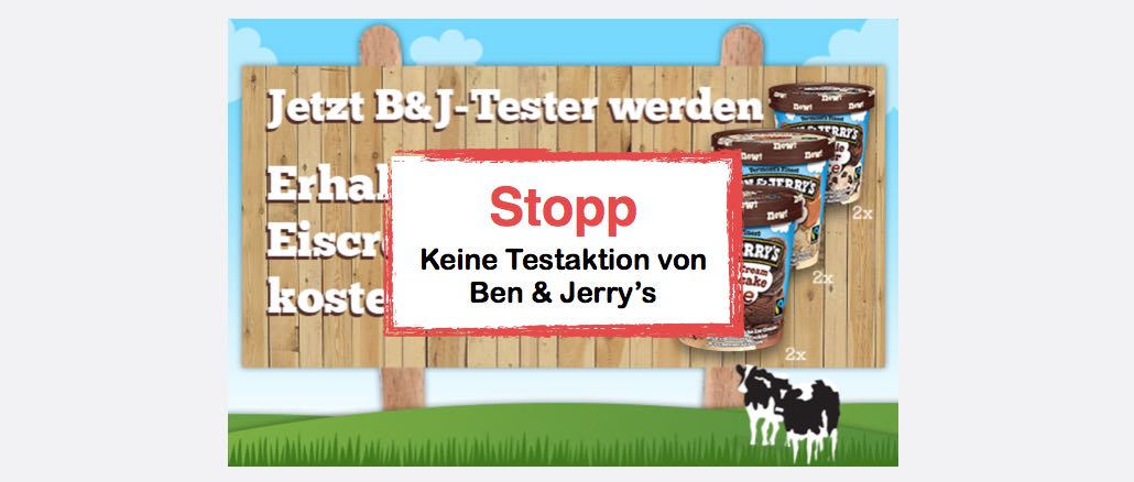Spam-Mail Eiscrem-Tester gesucht Ben und Jerrys