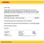 2017-02-21 DHL Express Kurier - Neuer Auftrag