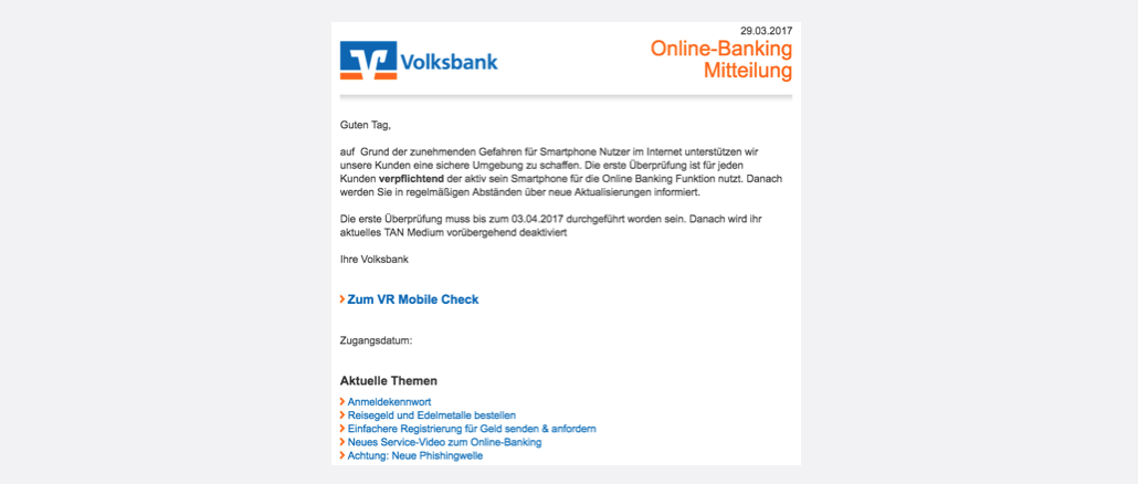 2017-03-29 Volksbank Phishing VR Mobile Check