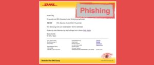 DHL Paket Phishing E-Mail
