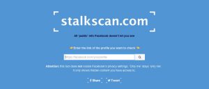 Facebook Suchmaschhine stalkscan-com