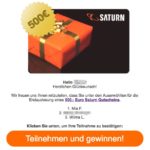 Gewinnspiel Saturn Gutschein Planet49