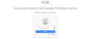 Google Passwort eingeben