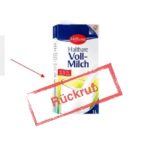 Lidl ruft Milbona haltbare Vollmilch, 3,5% Fett zurück