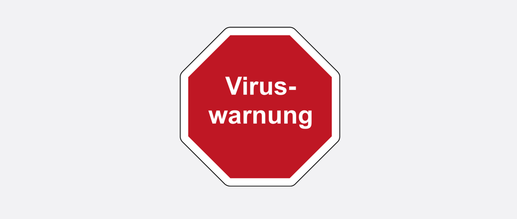 Viruswarnung Versandinformation Malware