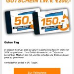 Vorsicht Abzocke: E-Mail mit Saturn-Gutschein ist Kostenfalle