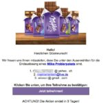 2017-07-01 Milka Probierpaket Spam Mail