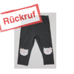 Primark Rueckruf Leggings Katzen-Applikation