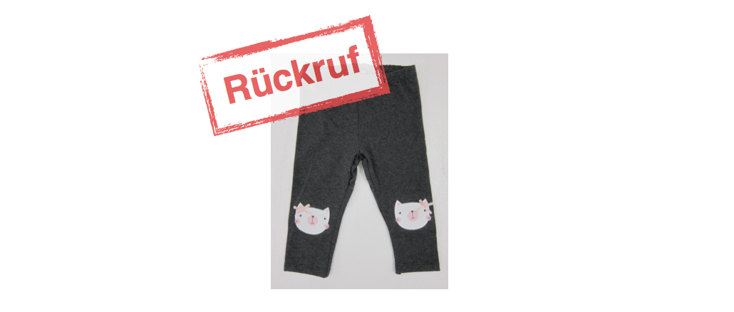 Primark Rueckruf Leggings Katzen-Applikation