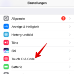 iPhone Codesperre einrichten 1