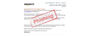 Amazon E-Mail "Sie haben Ihrem Amazon.de-Konto eine neue E-Mail-Adresse hinzugefügt" ist Phishing
