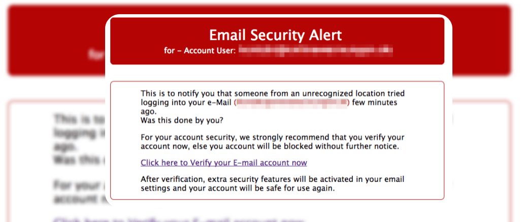 E-Mail Phishing Mail