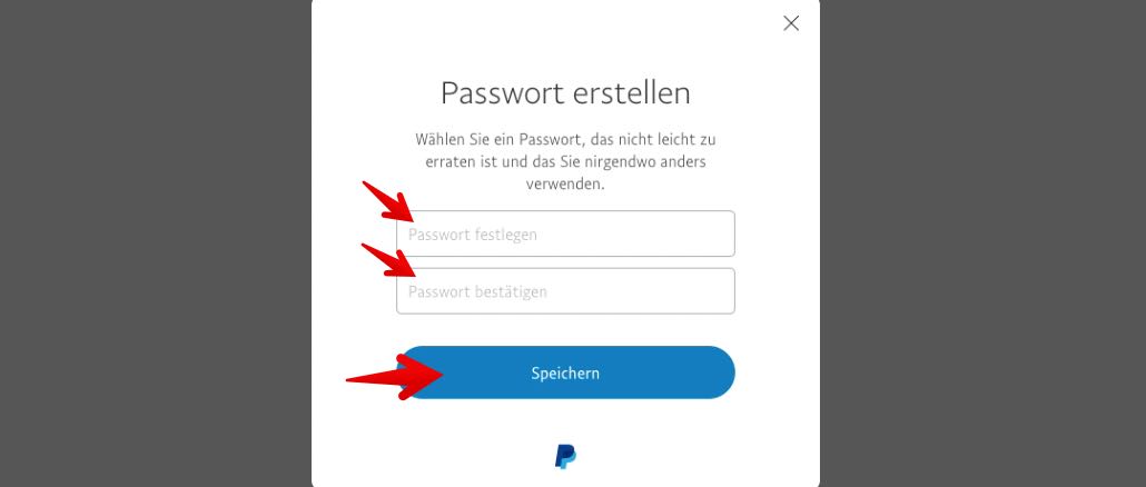 Passwort Paypal ändern