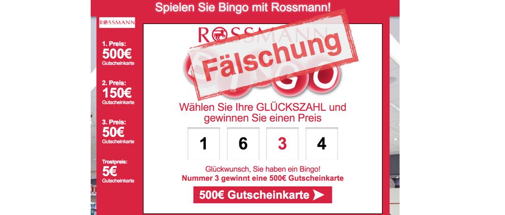 Rossmann Gutscheinkarte gewinnen