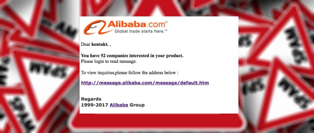 alibaba-com spam mail