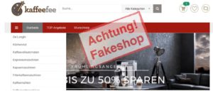 diekaffeefee.de: Fakeshop mit kopierten Impressum-Daten